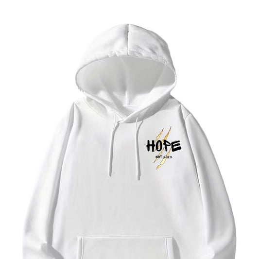 Hope White Scratch Hoodie